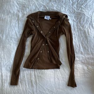 Princess Polly Sparkly Button Up